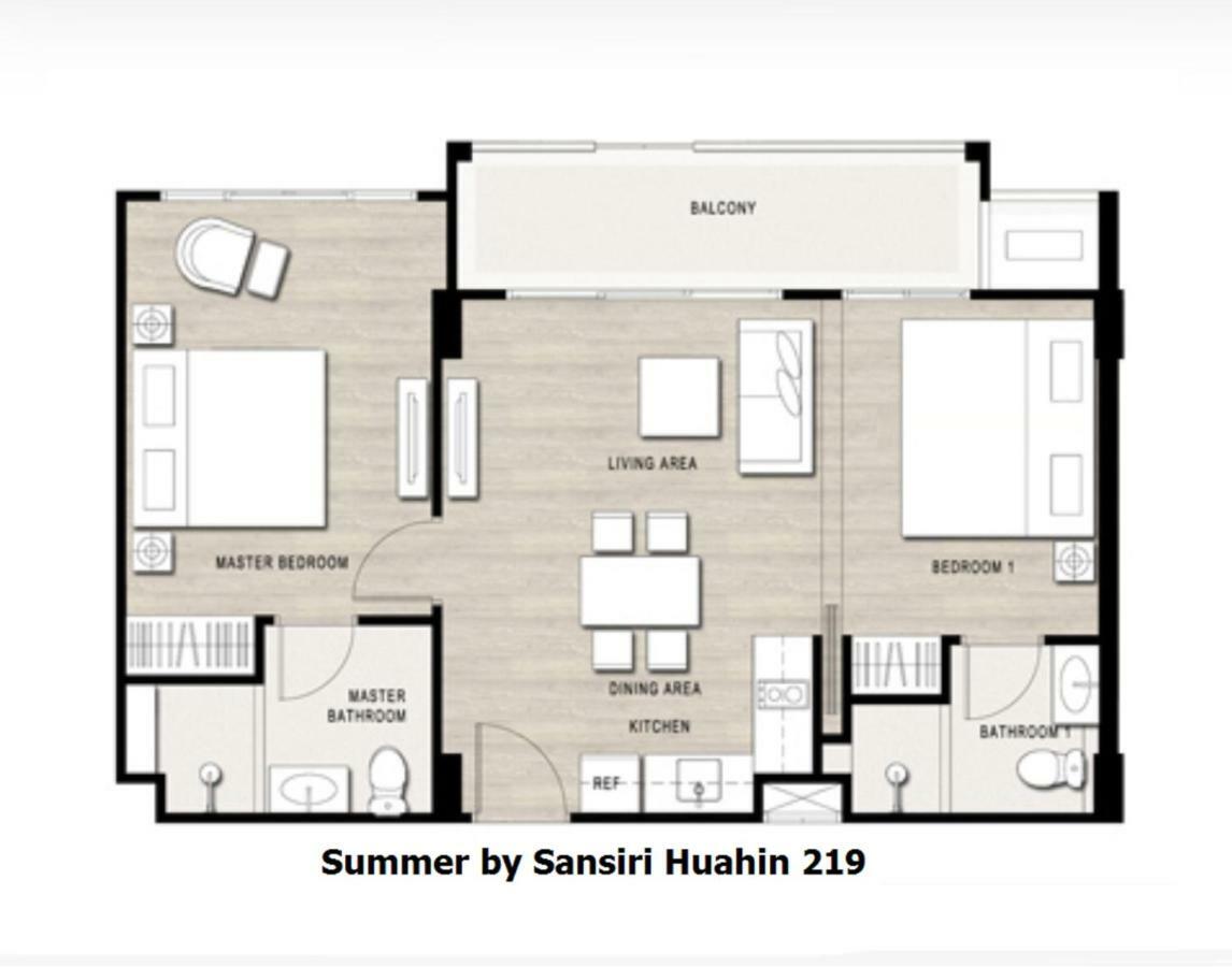 2 Bedroom Summer Huahin Condominium Dış mekan fotoğraf